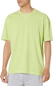 BOSS мужская футболка оверсайз с эффектом потертости, Bright Lawn Green