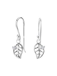 Alexander York Серьги в форме листа из серебра 925 пробы, комплект из двух серебряных элементов
