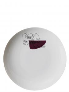 Набор из двух суповых тарелок «Service Prunier» ⌀ 21 см Cassina, мультиколор