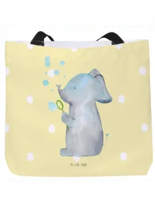 Шоппер Mr. & Mrs. Panda, желтый пастельный