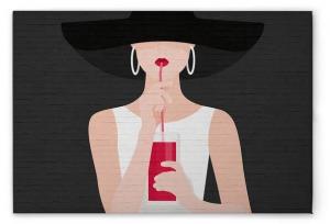 Картина на холсте A.S. Création Audrey 2 цвет graubeigeweissrotschwarz