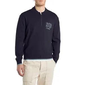 Свитер Replay UK4886.000.G23538 half zip, синий