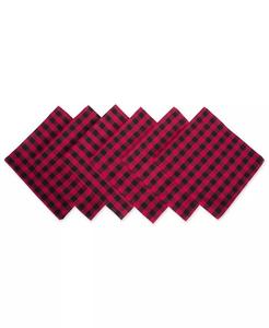 Салфетка для проверки Logger, набор из 6 шт Design Imports, красный
