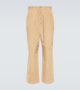 Заимствованные широкие брюки из хлопка и льна Our Legacy, Washed Oat Cotton Linen Cord