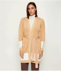 Кардиган regular fit Elisabetta Franchi, бежевый