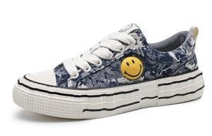 Холщовые кеды мужские низкие Smiley, синий