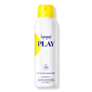 PLAY Антиоксидантный спрей для тела SPF 50 Солнцезащитный крем с витамином С Supergoop!, 3.0 oz