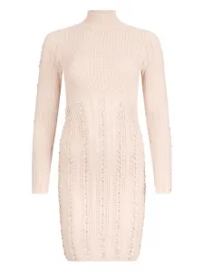 Платье мини с высоким воротником LIU JO, розовый