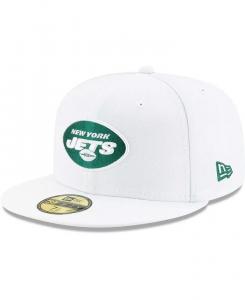 Мужская белая бейсболка New York Jets Omaha 59FIFTY Fitted New Era
