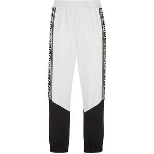 Футболка с цветными блоками FENDI, черно-белая