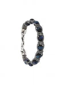 Цепочный браслет с бусинами Emanuele Bicocchi, синий