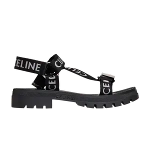 Кроссовки CELINE Leo Strappy Sandal, черный