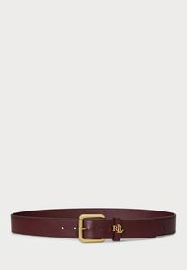 Ремень Lauren Ralph Lauren LOGO-KEEPER LEATHER BELT, Dark Garnet/Dark Red