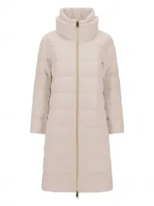 Стеганая куртка с высоким воротником Herno, бежевый