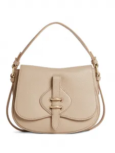 Маленькая сумка через плечо с необычной пряжкой Coccinelle, нейтральный
