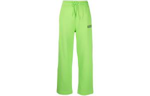 Женские вязаные спортивные брюки SS21 GANNI, зеленые