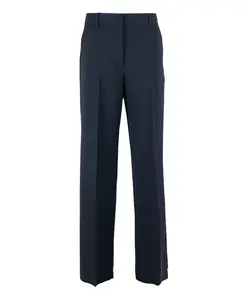 Синие шерстяные брюки Max Mara, синий