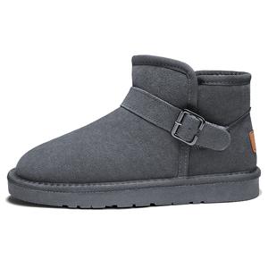 Термостойкие устойчивые к истиранию нескользящие короткие полусапоги Snow Boots мужские Shiozawa, серый