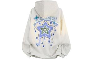 Толстовка Unisex Hooded Moderate Heavyweight ZIAREL, белый heather серый