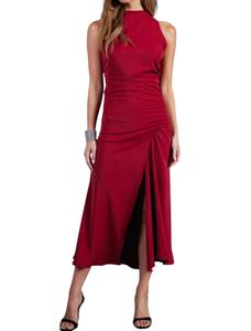 Полуночный штрих Платье-халат Elle Halter в алом Bishop + young, Scarlett