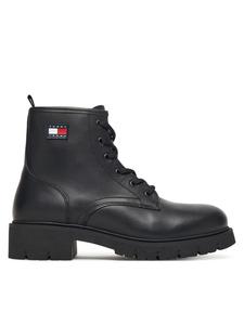 Ботильоны на шнуровке Tjw Lace Up Leather Boot EN0EN02824 Tommy Jeans, черный