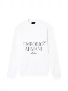 Свитшот с логотипом Emporio Armani, белый