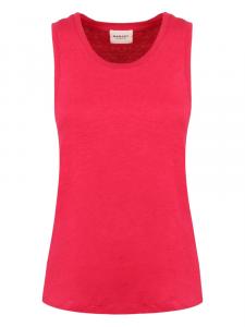 MARANT ÉTOILE льняной топ без рукавов, розовый
