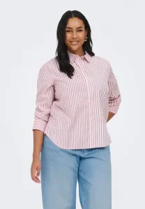 Блузка caroregon на пуговицах Only Carmakoma, Fuchsia Pink