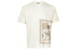 Футболка с вышитым логотипом EMPORIO ARMANI, белый