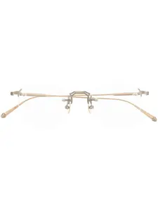 Очки в геометричной оправе Matsuda, золотой