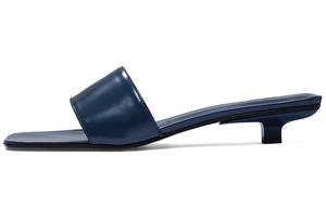 By Far Стильные женские сандалии темно-синего цвета