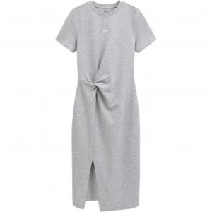 Женское платье с коротким рукавом GAP, светло-серый