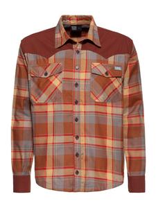 Рубашка с длинными рукавами King Kerosin коричневого цвета King Kerosin