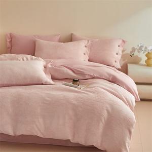 LUOLAI HOME Комплект постельного белья 1,5 м, пододеяльник 200x230 см, 4 предмета, цвет Jade, принт Butterfly Language