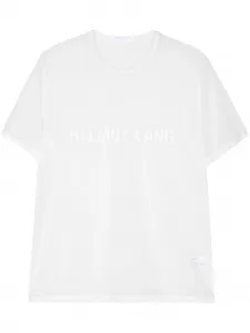 Полупрозрачная футболка с логотипом Helmut Lang, белый
