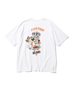 BEAMS T Футболка с принтом, BEAMS, белый