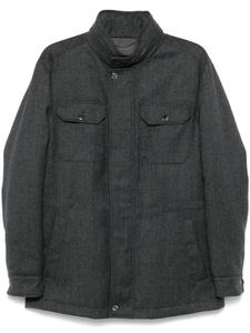 Canali шерстяная куртка-рубашка, серый