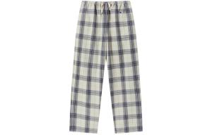 Женские повседневные брюки Японская версия Champion, светло-серый клетчатый