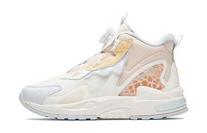 Амортизирующие износостойкие высокие повседневные кроссовки для детей бело-коричневые подростковые Antakids