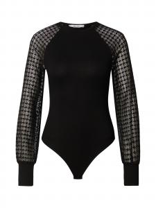 ABOUT YOU Боди-рубашка 'Zora' в черном цвете