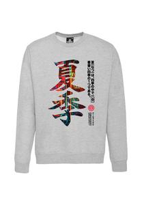 Толстовка Oldskull Asian Kanji Street, серый