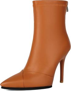 Женские ботильоны с анималистичным принтом под змею на шпильке Taxutixieye, 73 Brown