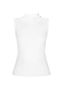 IDONY Вязаный топ белого цвета