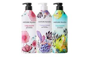 AEKYUNG KERASYS Импортный аромат шампунь и кондиционер для белья и ухода без силикона комбо 600мл/бутылка