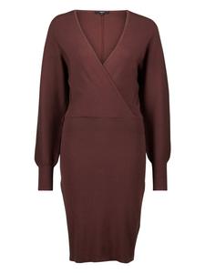 Zero Вязаное платье-халат цвета «Цикорийный кофе»