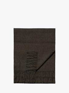 Шарф из мериносовой шерсти в клетку Eton, Dark Green