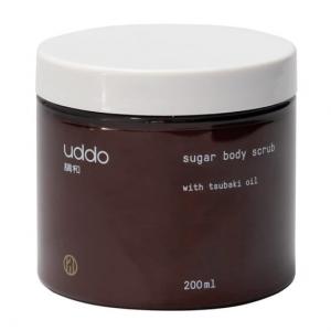 Бедро, Сахарный скраб для тела с маслом Цубаки, 200 мл, Uddo