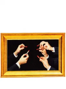 Коврик Lipstick с графичным принтом (60x90 см) Seletti, мультиколор