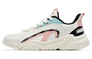 Скользоустойчивые Износостойкие Низкие Спортивные Повседневные Туфли Женские Розовые Серые QIAODAN