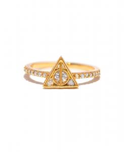 Хрустальное кольцо из Дар смерти Гарри Поттера Girls Crew, Gold